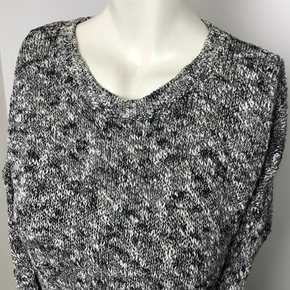 Vince Gray Speckled Linen Cotton Blend Pullover Sweater Size XS - Picture 3 of 10